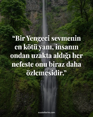 Bir Yengeci sevmenin en kötü yanı, insanın ondan uzakta aldığı her nefeste onu b