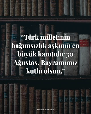 Türk milletinin bağımsızlık aşkının en büyük kanıtıdır 30 Ağustos. Bayramımız kutlu olsun.
