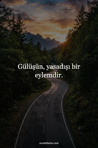 Gülüşün, yasadışı bir eylemdir.